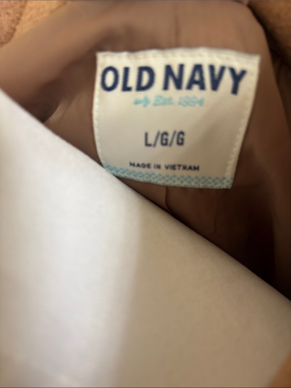 Old Navy Camel Double-Breasted Pea Coat. LARGE - Picture 5 of 7